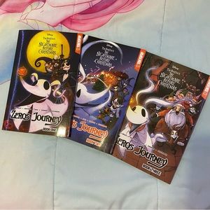 3 The Nightmare Before Christmas Manga style books NEW kids collectors disney
